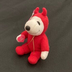 🌈⭐️ 2015 Peanuts 50th Anniversary Felt Snoopy Valentine’s Day Devil Plush
